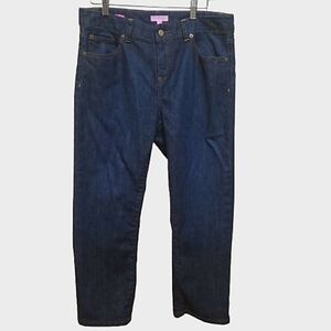 Lilly Pulitzer Main Line Fit Stretch Cotton Crop Straight Jeans Size 10